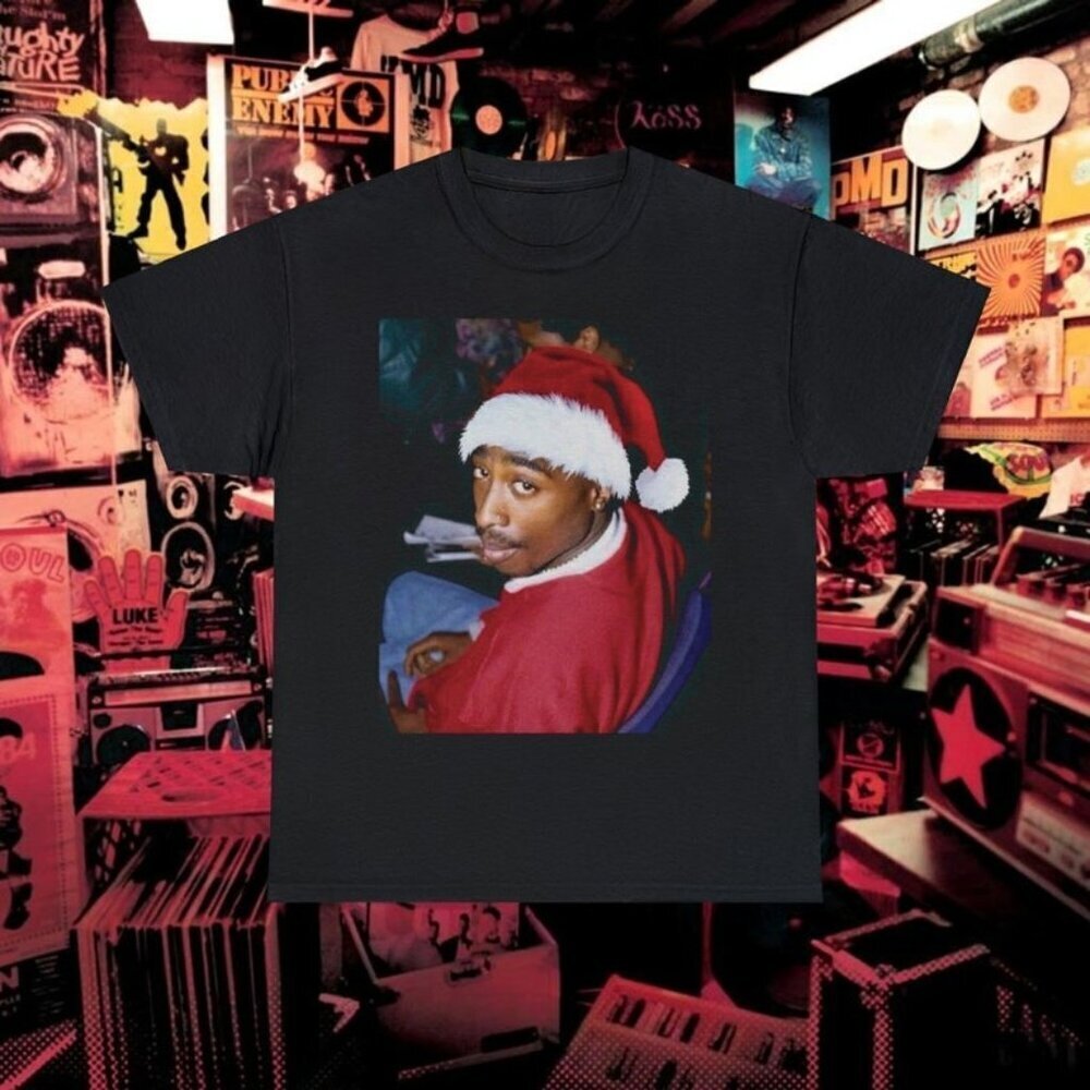 Tupac Christmas Tshirt